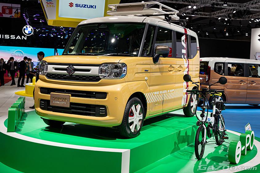 ジャパンモビリティショー2023　スズキブース　スペーシア コンセプト