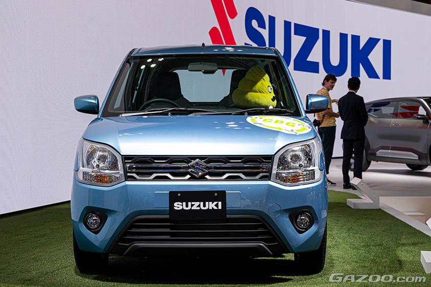 ジャパンモビリティショー2023　スズキブース　ワゴンR 圧縮バイオメタンガス車