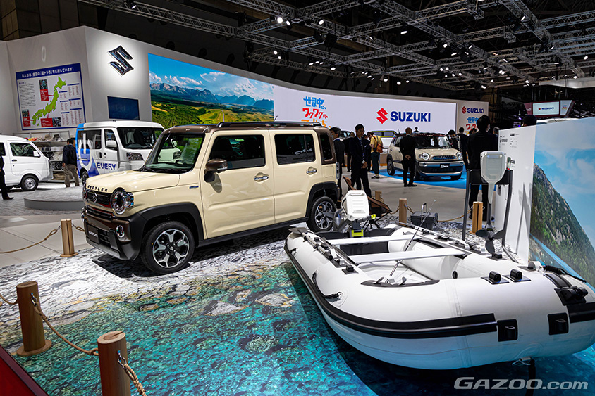 ジャパンモビリティショー2023　スズキブース　ハスラー JスタイルⅡ