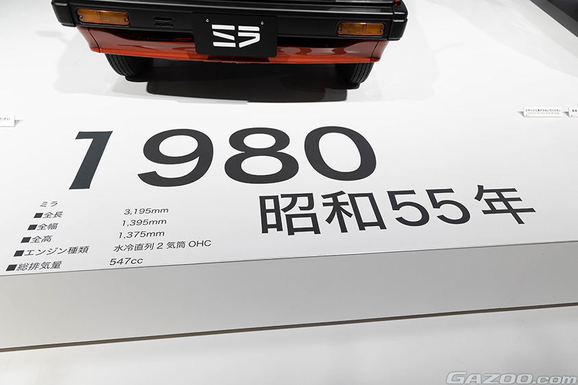 ジャパンモビリティショー2023 ダイハツブース　軽乗用車「ミラ」