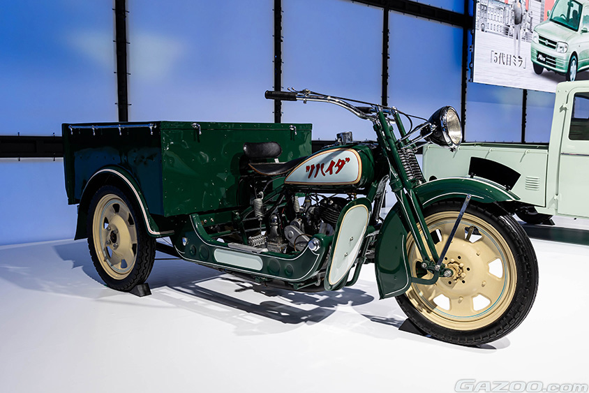 ジャパンモビリティショー2023 ダイハツブース　社名の由来「ダイハツ号」