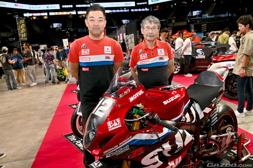 オキナワモーターショー　ヨシムラジャパンの吉村不二雄社長と加藤陽平監督
