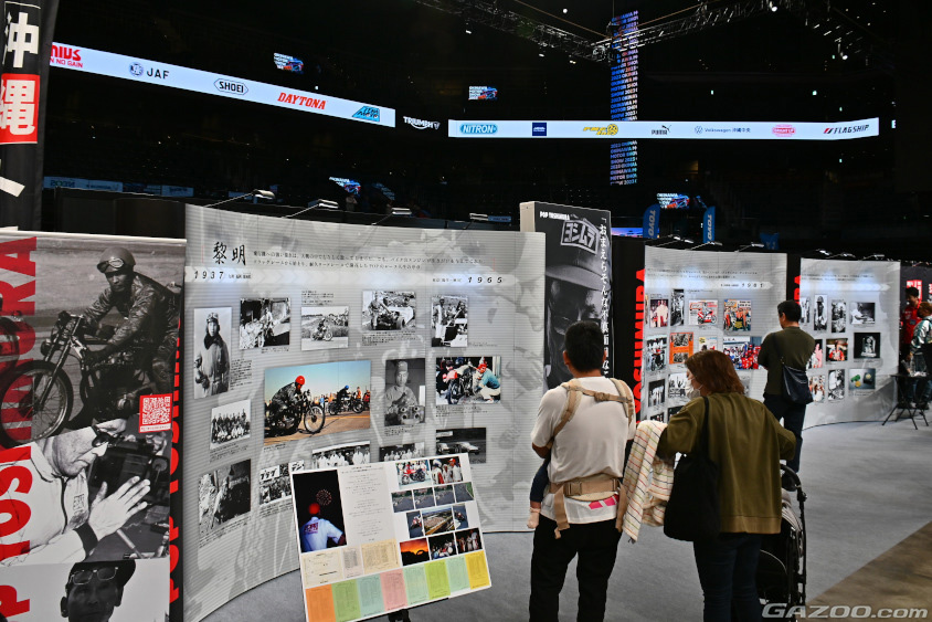 オキナワモーターショー　ヨシムラジャパンブースのパネル