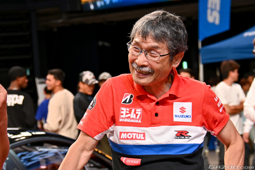 オキナワモーターショー　ヨシムラジャパンの吉村不二雄社長