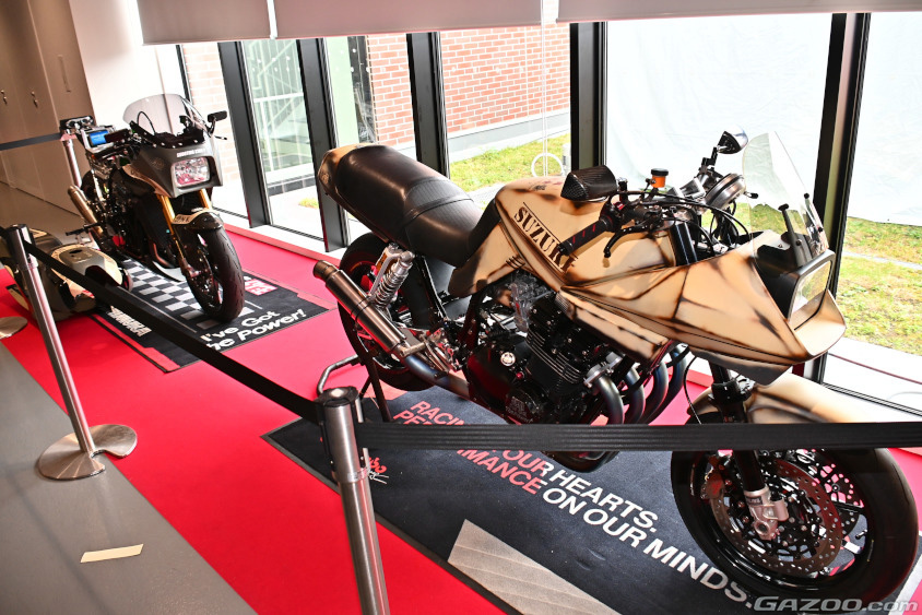 オキナワモーターショー　カスタムバイクの展示