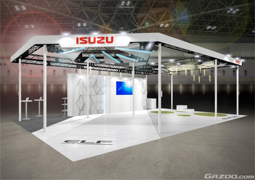東京オートサロン初出展となるいすゞブース