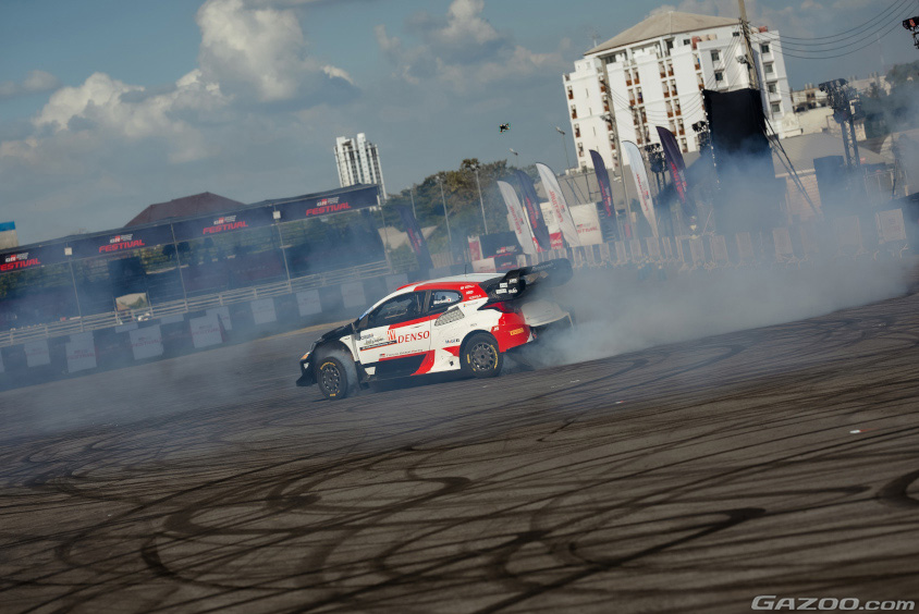 モリゾウ選手がドライブしたGRヤリスのラリー1車両