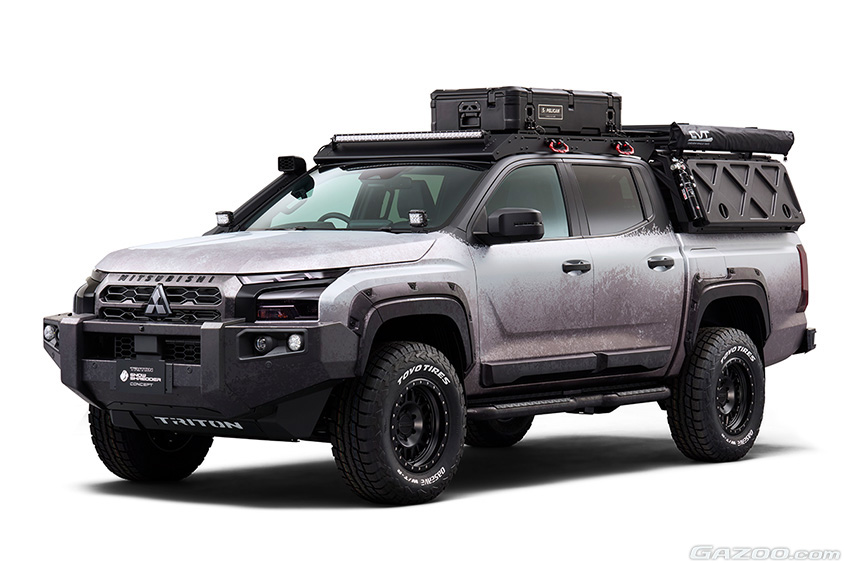 オートサロン2024に三菱自動車が出展する新型トライトン SNOW SHREDDER CONCEPT（スノーシュレッダーコンセプト）