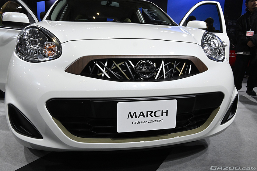 東京オートサロン2024　日産ブースに展示されているマーチ パティシエ コンセプト