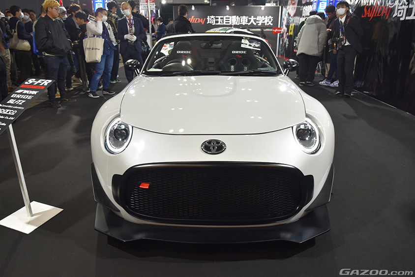 東京オートサロン2024に出展している埼玉自動車大学校のトヨタSF-R
