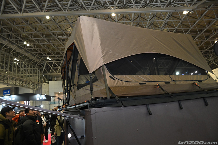 東京オートサロン2024に出展しているスノーピークのフィールドトレーラー