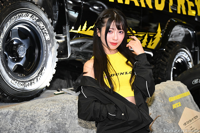 東京オートサロン2024　ダンロップブースの天倉彗