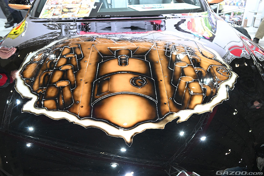 東京オートサロン2024 トヨタ東京自動車大学校のSC430 SP430（steampunk）
