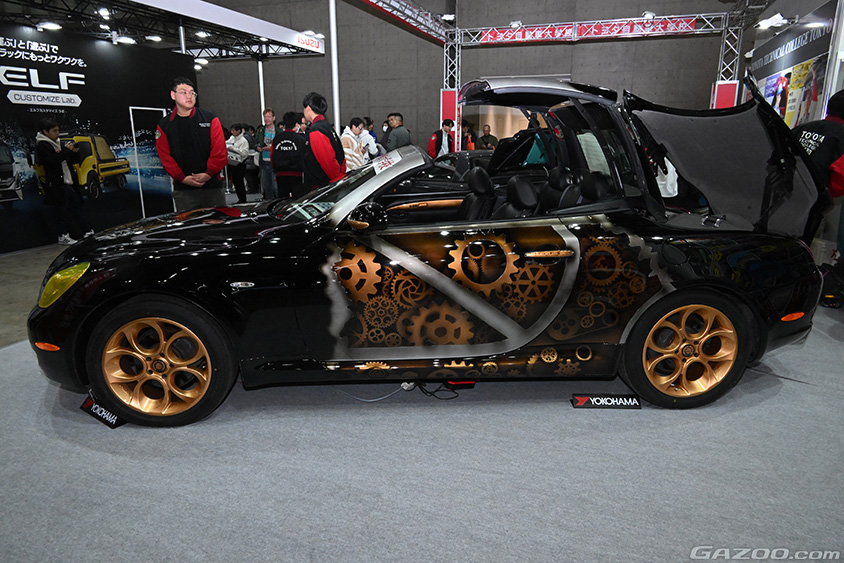 東京オートサロン2024 トヨタ東京自動車大学校のSC430 SP430（steampunk）