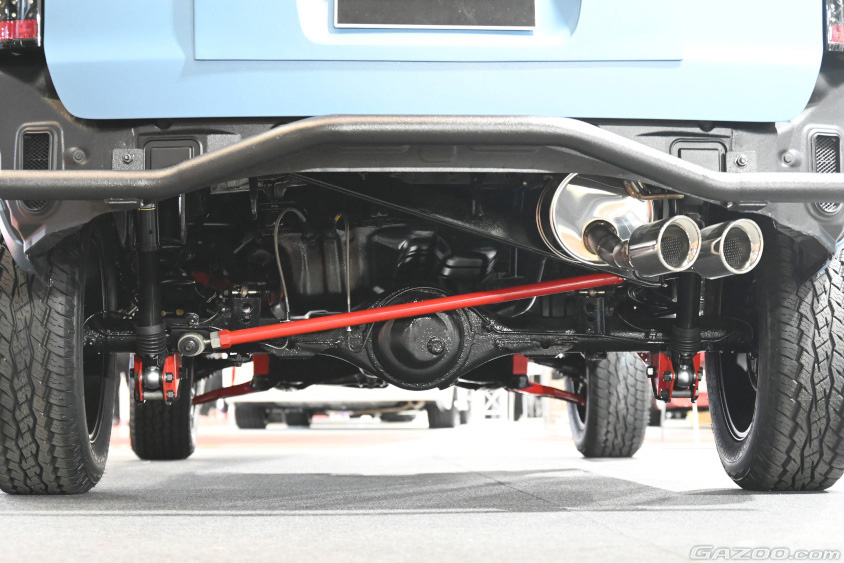 ジムニーなどで積み重ねてきたノウハウを活用した4インチのリフトアップ