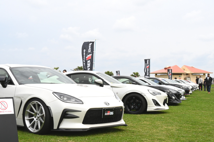 GRフェスティバル沖縄での86BRZオーナーズクラブのオフミーティングの様子