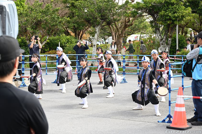 スタート前にはエイサーも披露された