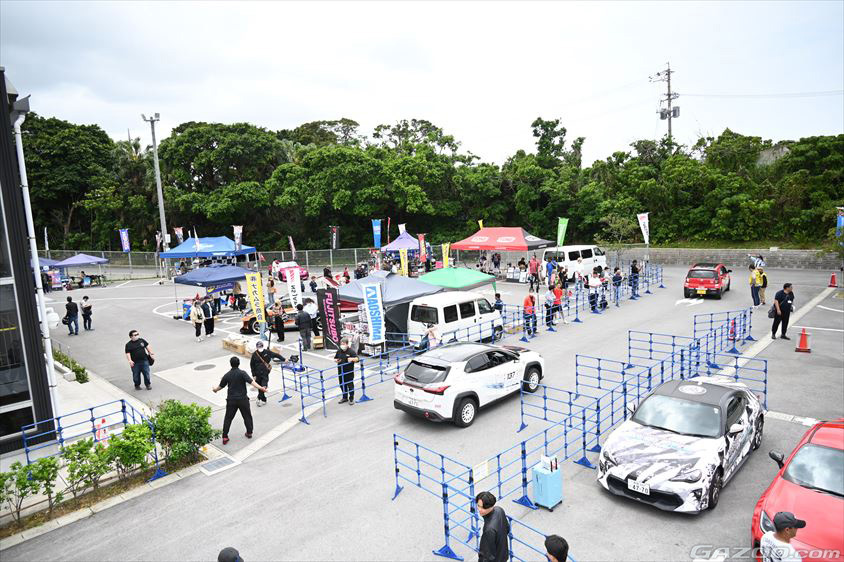 モータースポーツマルチフィールド沖縄には出展ブースも（TOYOTA GAZOO Racing PARK沖縄）