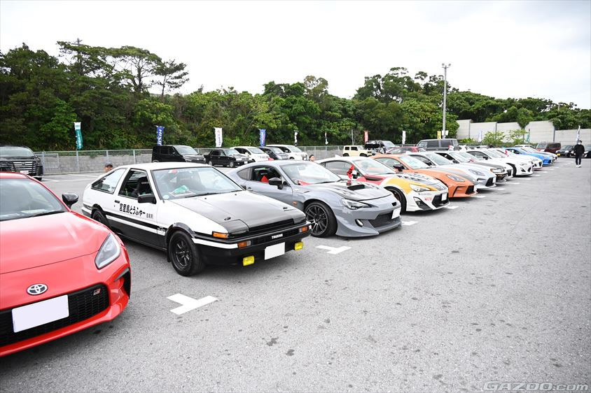 前日のGRフェスティバル沖縄に続き、86BRZオーナーズクラブが集結（TOYOTA GAZOO Racing PARK沖縄）