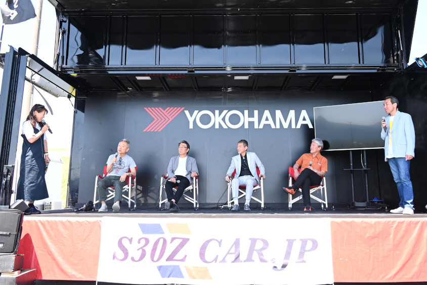 Alt　ADVANオールフェアレディZミーティング2024の山下敏男氏、田村宏志氏、中村史郎氏、森田充儀氏による開発秘話も披露されたトークショー