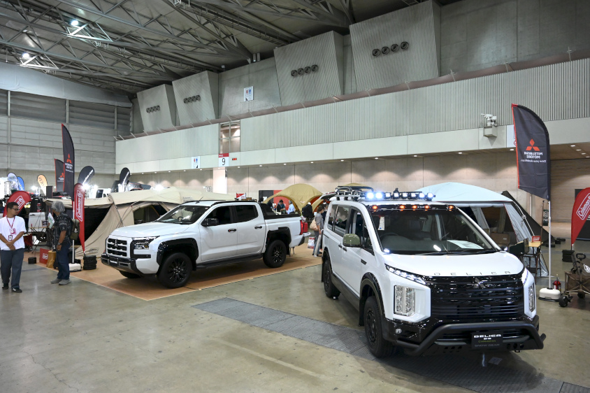 東京アウトドアショー2024の三菱自動車工業のブース