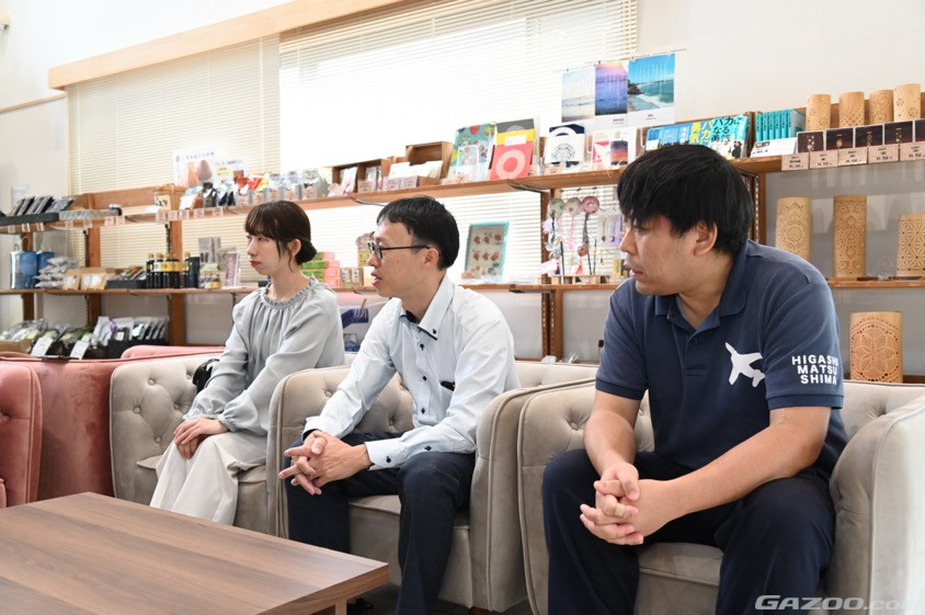 奥松島イートプラザで東松島市役所の方にお話を伺った