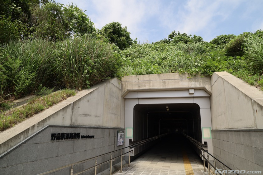 野蒜駅への連絡通路
