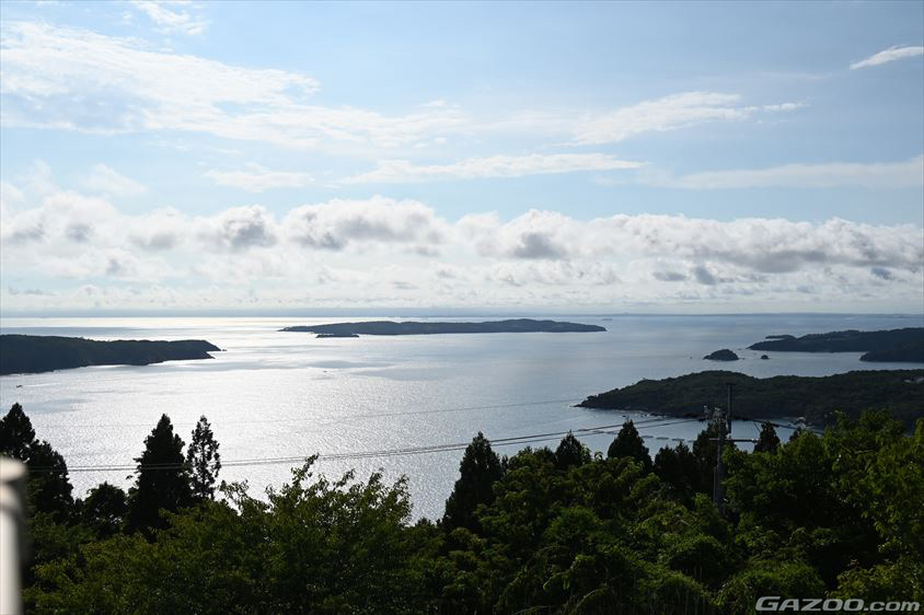 御番所公園展望棟から西側の景色