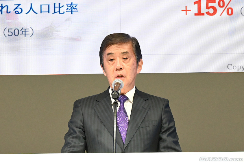 日本自動車工業会の片山正則会長