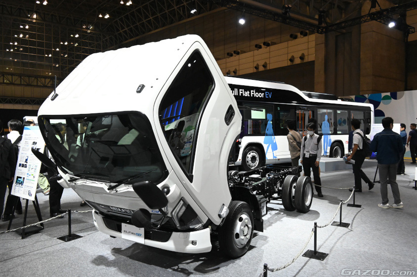 いすゞの小型バッテリーEVトラック　「エルフミオEV」