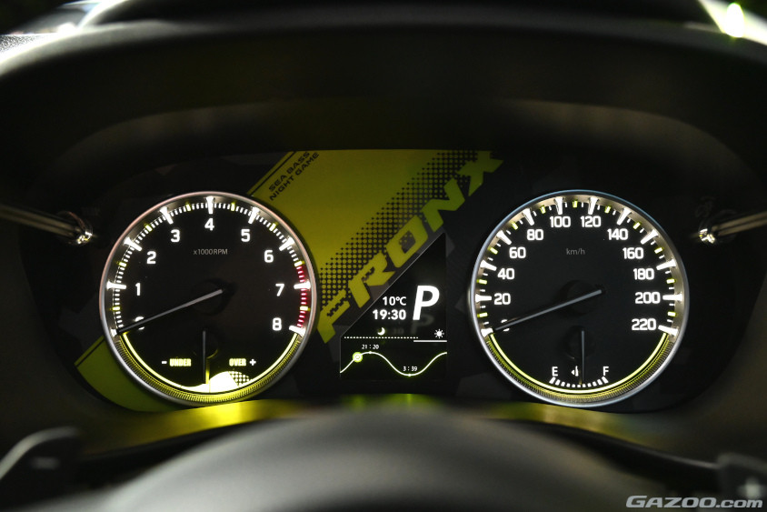 フロンクス SEA BASS NIGHT GAMEのメーターにも潮の満ち引きの表示が