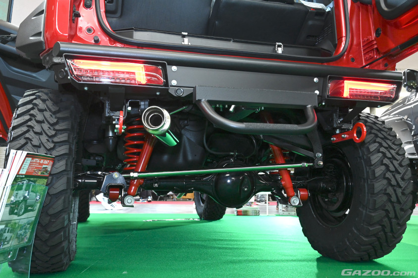 ハイブリッジファースト「ジムニー ノマド」＠大阪オートメッセのリヤの足回り