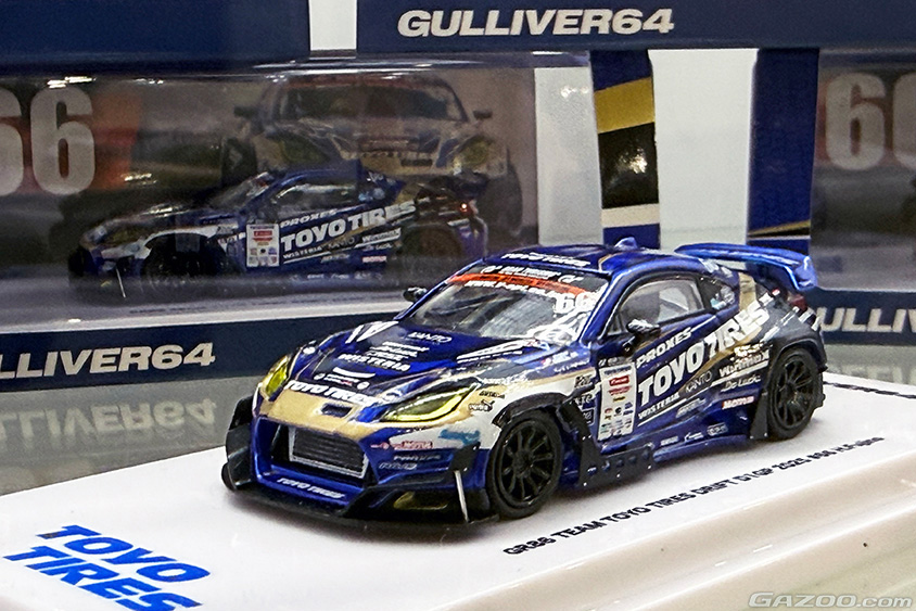 ガリバーが展開するミニカー_GR86 Team Toyo Tires Drift D1GP 2025 #66 H.Fujino