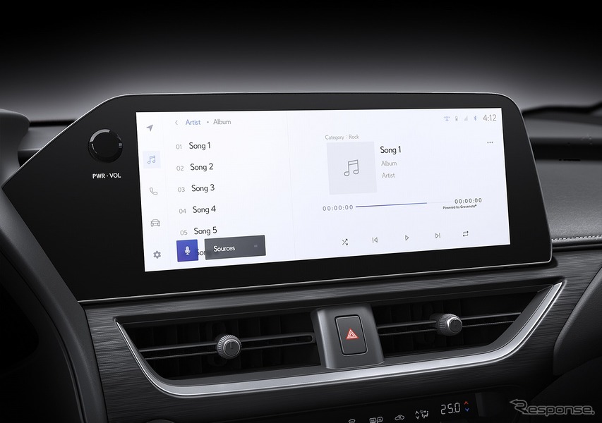 レクサス UX 12.3インチタッチディスプレイ（プロトタイプ）