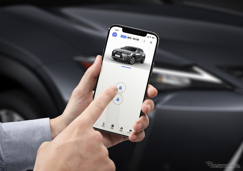 レクサス UX デジタルキー（プロトタイプ）