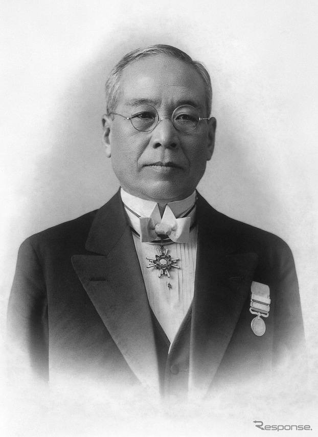 自動織機の発明によって、その後のトヨタグループの基礎を作った豊田佐吉氏。