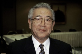 1996年、軽団会長時代の豊田章一郎氏