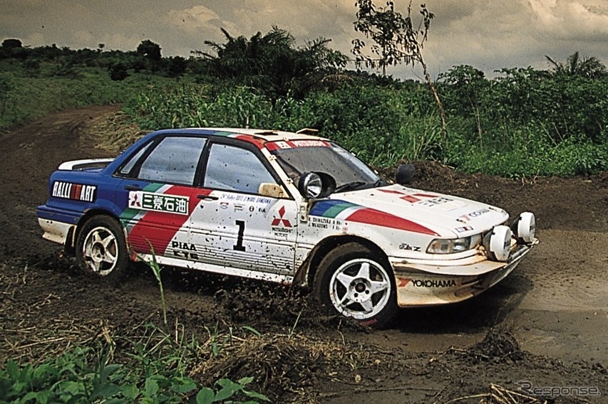 三菱ギャランVR-4：1992年アイボリーコーストラリー総合優勝車両