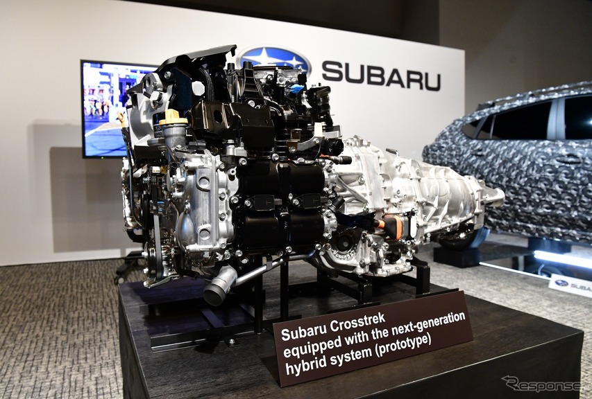 スバルの水平対向エンジンを組み合わせた次世代ハイブリッドシステム