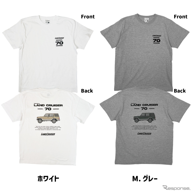トヨタ・ランドクルーザー70 デザインTシャツ