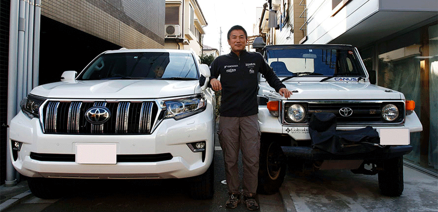 初めての愛車は、パリダカに参戦するために買った ランドクルーザー70
