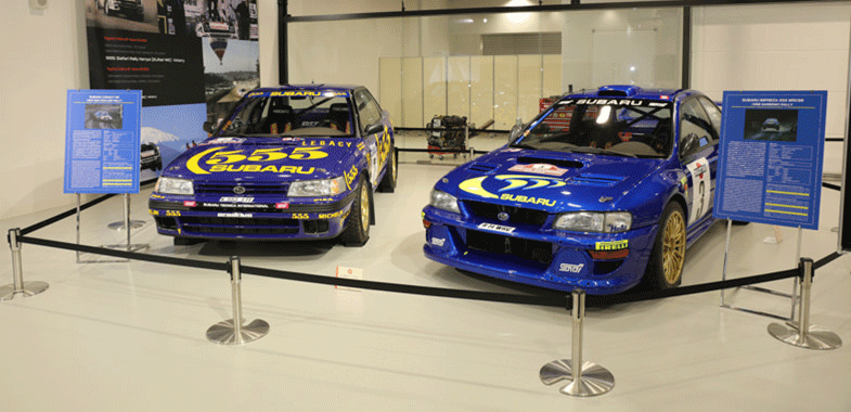 MEGAWEB特別展示！コリン・マクレーが乗ったスバルの歴代ラリーマシン