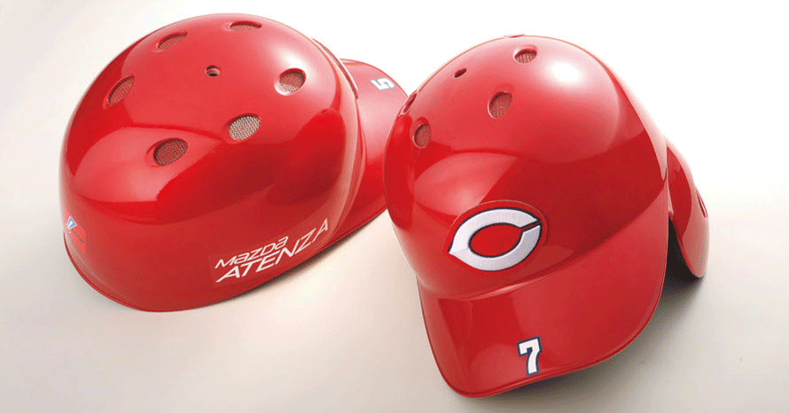 新品　広島カーププロ仕様ヘルメット 広島東洋カープ球団応援ジェットヘルメット 標準サイズ スプルース