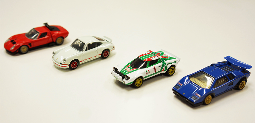 幻の「ランボルギーニ イオタSVR」も登場！ 大人が楽しめるミニカー