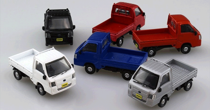 12台入りBOXも発売予定！人気を博したカプセルトイ「1/64 サンバー