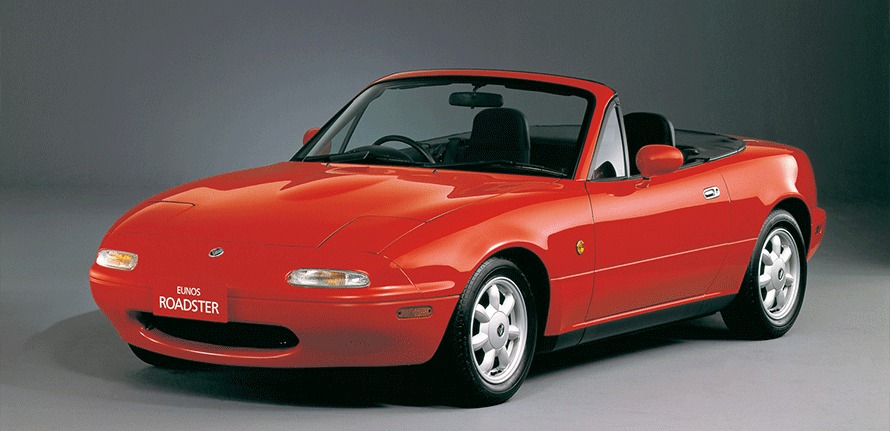マツダ・ユーノス・ロードスター…リトラクタブルヘッドランプのクルマ
