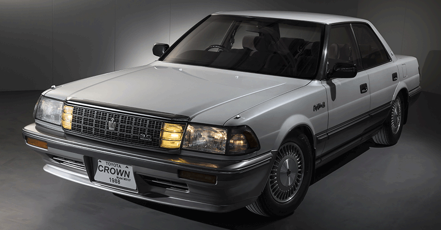 クラウン リップ　希少 E-GS131 135 137　純正 　ハイソカー　v8 クラウン（MS137）（1987年式） ～現存車を撮影して、当時のカタログを