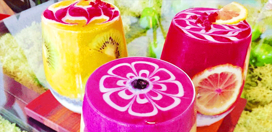 カラーススムージー 美しすぎる！好きな色でオーダーできるカラフルなスムージーに注目