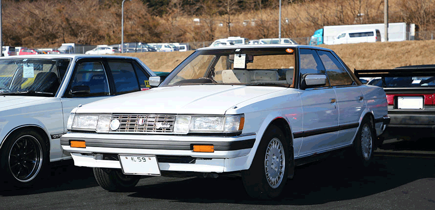 ミニカーのモデルにもなったフルオリジナルのトヨタ・マークⅡ（GX71