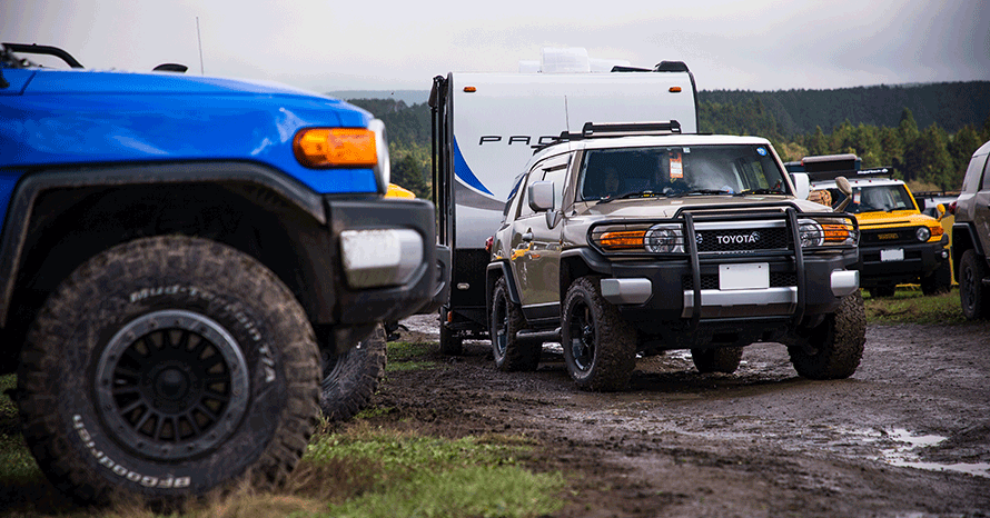 FJ SUMMIT IN JAPAN 愛車紹介】キャンピングカーを牽引するためにFJを